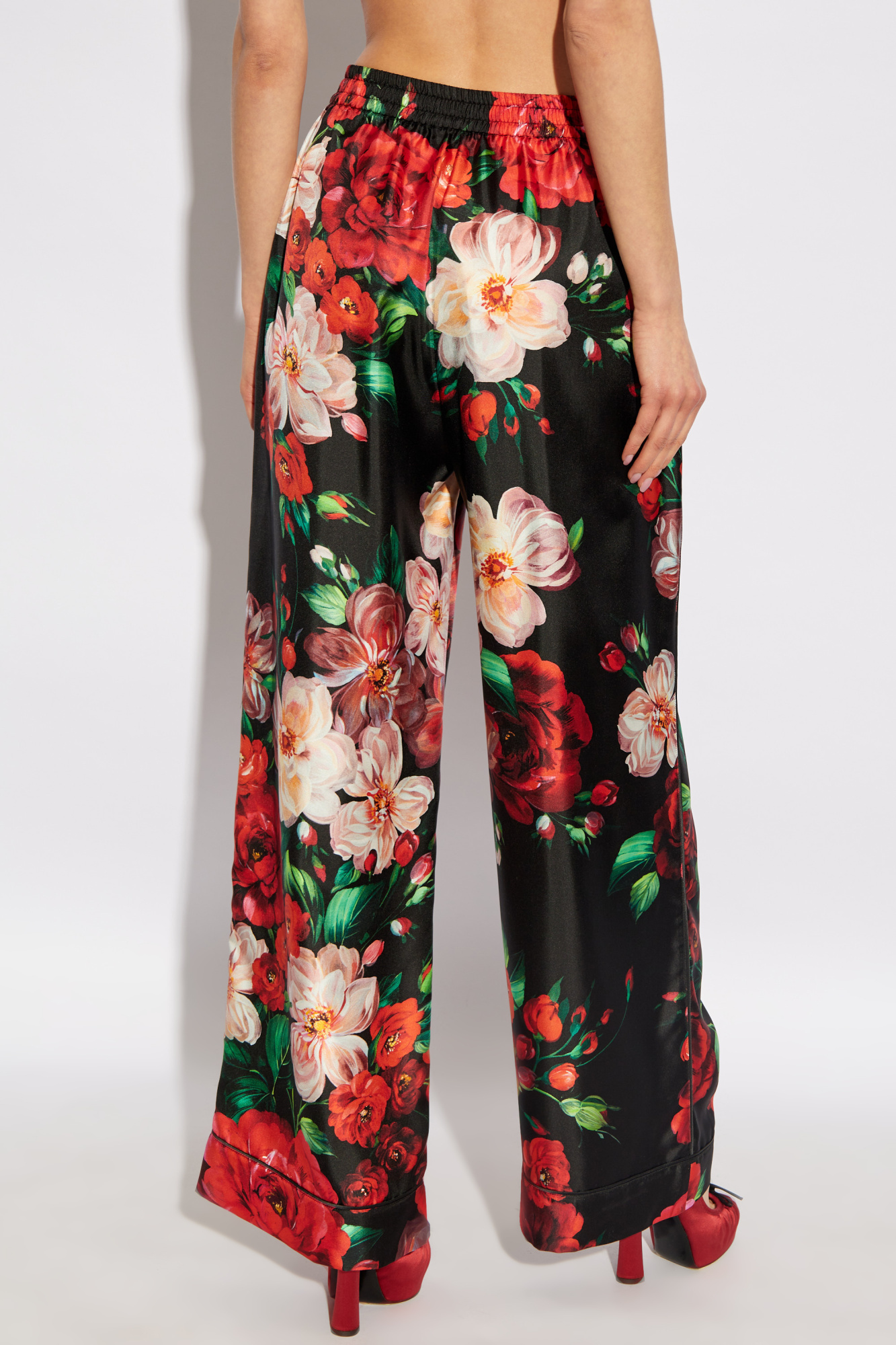 Red Silk trousers Dolce & Gabbana - Vitkac GB